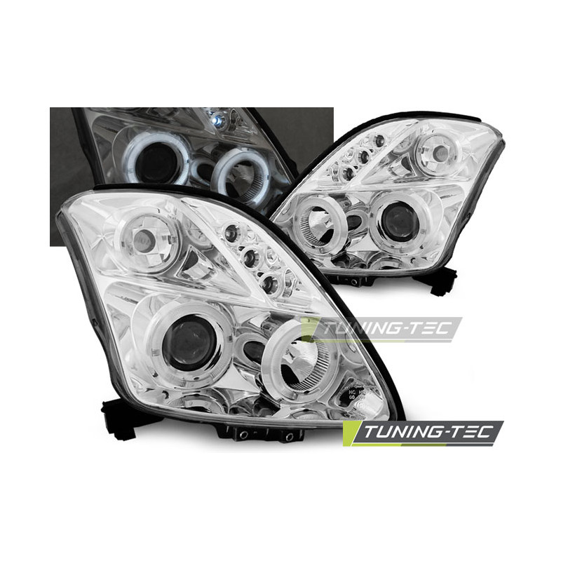 Fari Anteriori Angel Eyes per Suzuki Swift 05/2005-2010 (Cod. TT-LPSI01)