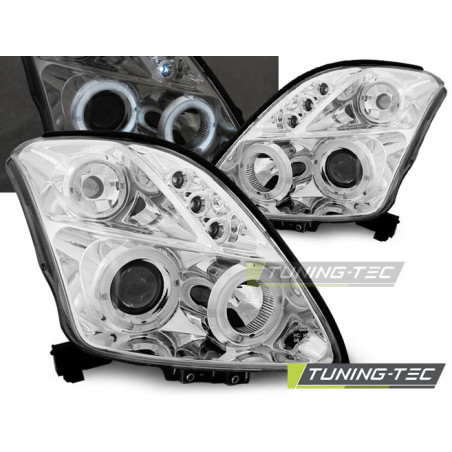 Fari Anteriori Angel Eyes per Suzuki Swift 05/2005-2010 (Cod. TT-LPSI01)