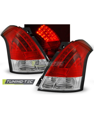 Fanali Posteriori LED Rosso/bianco per Suzuki Swift 05/2005-2010 (Cod. TT-LDSI02)