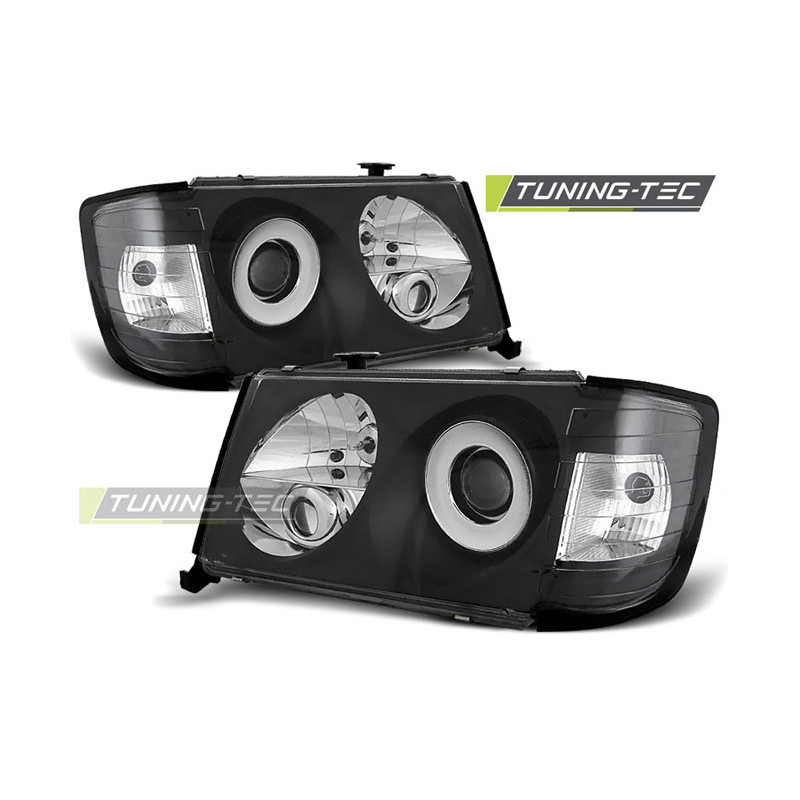 Fari Anteriori Nero per Mercedes-Benz W124 Classe E 05/1993-06/1995 (Cod. TT-LPME24)