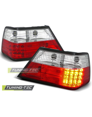 Fanali Posteriori LED Rosso/bianco per Mercedes-Benz W124 Classe E 01/1985-06/1995 (Cod. TT-LDME02)