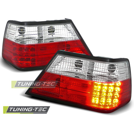 Fanali Posteriori LED Rosso/bianco per Mercedes-Benz W124 Classe E 01/1985-06/1995 (Cod. TT-LDME02)