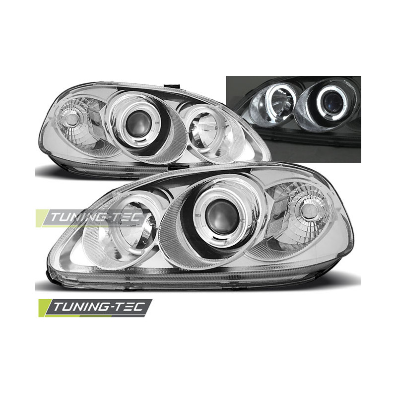 Fari Anteriori Angel Eyes per Honda Civic 03/1999-02/2001 (Cod. TT-LPHO06)