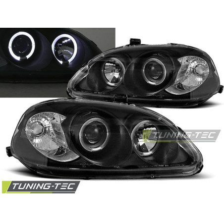 Fari Anteriori Angel Eyes per Honda Civic 03/1999-02/2001 (Cod. TT-LPHO07)