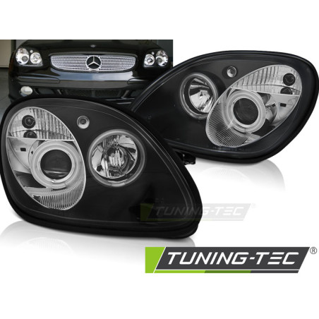 Fari Anteriori Angel Eyes per Mercedes-Benz R170 Slk 04/1996-2004 (Cod. TT-LPME15)