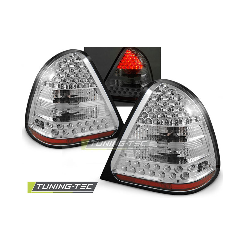 Fanali Posteriori LED Cromato per Mercedes-Benz W202 Classe C 06/1993-06/2000 (Cod. TT-LDME13)
