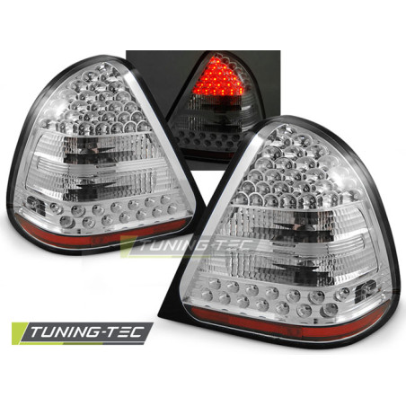 Fanali Posteriori LED Cromato per Mercedes-Benz W202 Classe C 06/1993-06/2000 (Cod. TT-LDME13)