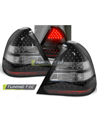 Fanali Posteriori LED Nero per Mercedes-Benz W202 Classe C 06/1993-06/2000 (Cod. TT-LDME15)