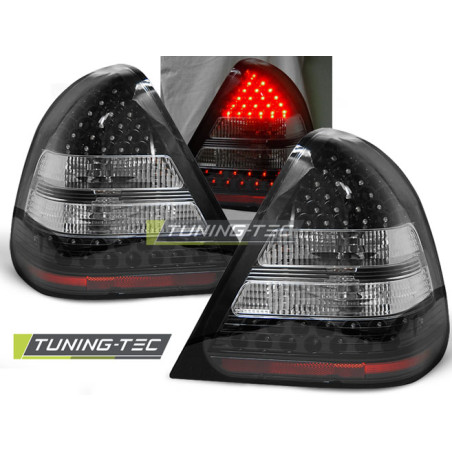 Fanali Posteriori LED Nero per Mercedes-Benz W202 Classe C 06/1993-06/2000 (Cod. TT-LDME15)