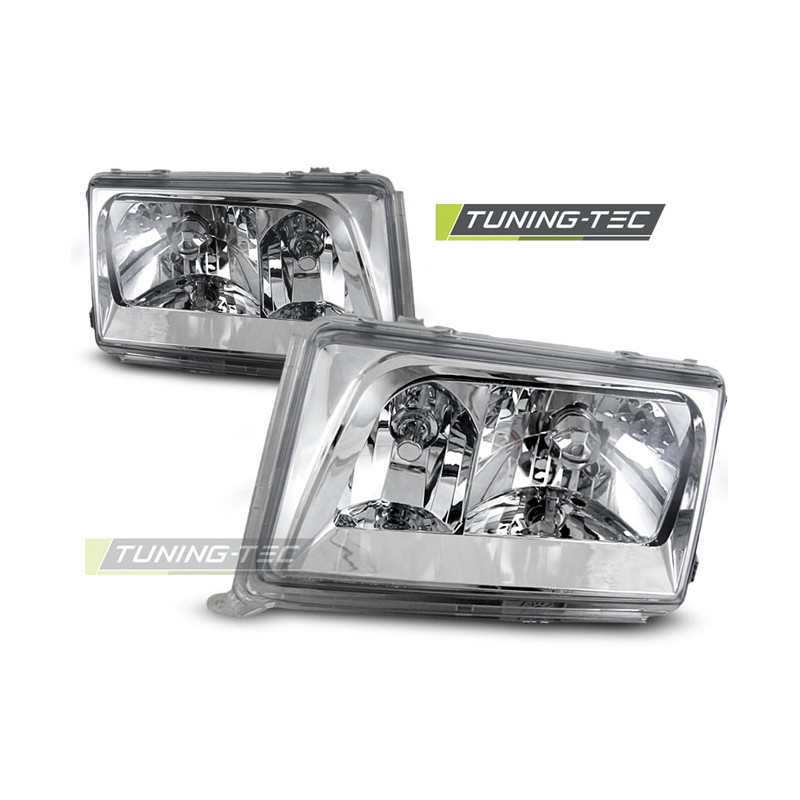Fari Anteriori Cromato per Mercedes-Benz W124 01/1985-04/1993 (Cod. TT-LPME25)