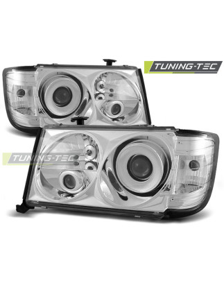 Fari Anteriori Cromato per Mercedes-Benz W124 Classe E 05/1993-06/1995 (Cod. TT-LPME23)