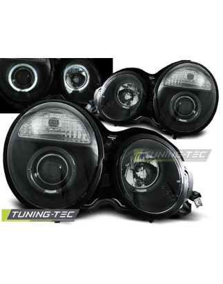 Fari Anteriori Angel Eyes per Mercedes-Benz W210 Classe E 1995-05/1999 (Cod. TT-LPME30)