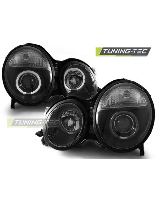 Fari Anteriori Angel Eyes per Mercedes-Benz W210 Classe E 06/1999-2002 (Cod. TT-LPME32)