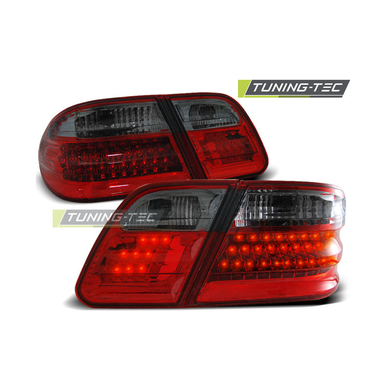 Fanali Posteriori LED Rosso Fumé per Mercedes-Benz W210 Classe E 1995-03/2002 (Cod. TT-LDME08)