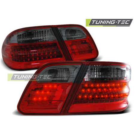 Fanali Posteriori LED Rosso Fumé per Mercedes-Benz W210 Classe E 1995-03/2002 (Cod. TT-LDME08)