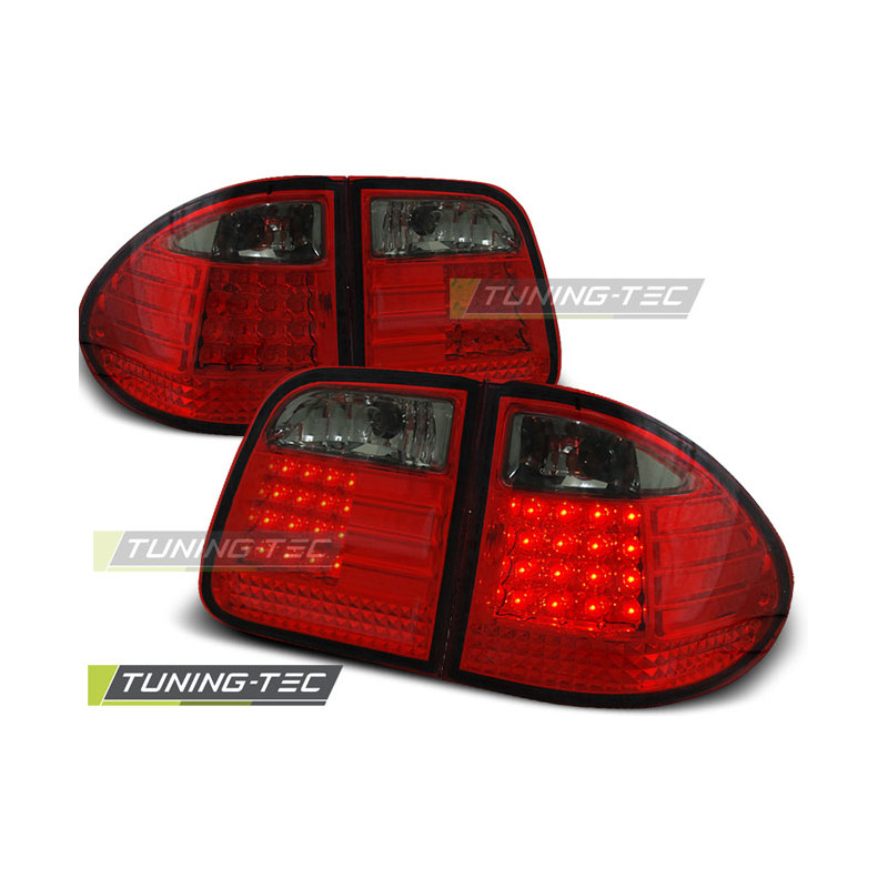 Fanali Posteriori LED Rosso Fumé per Mercedes-Benz W210 1995-03/2002 (Cod. TT-LDME11)