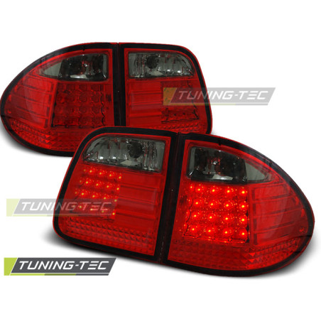 Fanali Posteriori LED Rosso Fumé per Mercedes-Benz W210 1995-03/2002 (Cod. TT-LDME11)