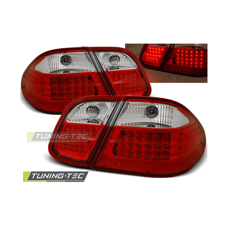 Fanali Posteriori LED Rosso/bianco per Mercedes-Benz W208 Clk 03/1997-04/2002 (Cod. TT-LDME09)