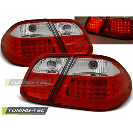 Fanali Posteriori LED Rosso/bianco per Mercedes-Benz W208 Clk 03/1997-04/2002 (Cod. TT-LDME09)