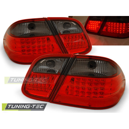 Fanali Posteriori LED Rosso Fumé per Mercedes-Benz W208 Clk 03/1997-04/2002 (Cod. TT-LDME16)