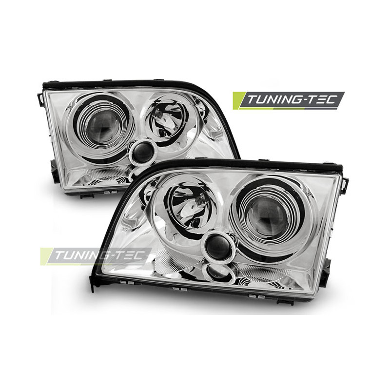 Fari Anteriori Cromato per Mercedes-Benz W140 S-klasa 03/1991-10/1998 (Cod. TT-LPME43)