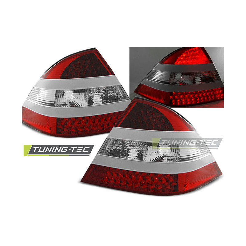 Fanali Posteriori LED Rosso/bianco per Mercedes-Benz W220 S-klasa 09/1998-05/2005 (Cod. TT-LDME06)
