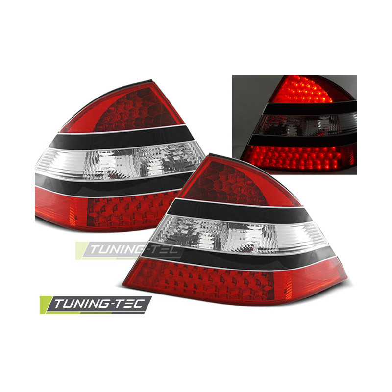 Fanali Posteriori LED Nero per Mercedes-Benz W220 S-klasa 09/1998-05/2005 (Cod. TT-LDME07)