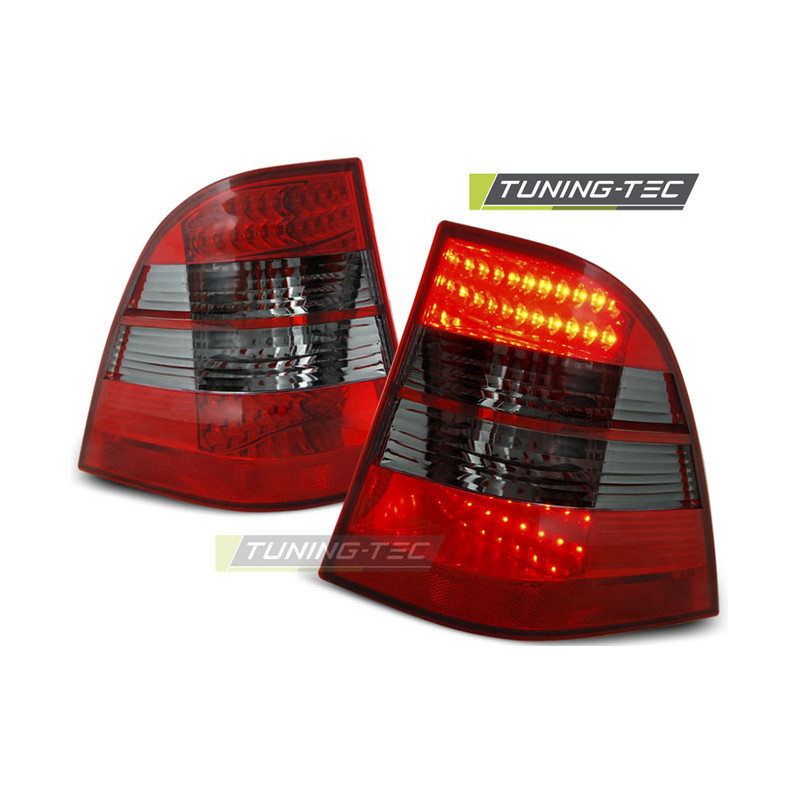 Fanali Posteriori LED Rosso Fumé per Mercedes-Benz W163 Ml Classe M 03/1998-2005 (Cod. TT-LDME05)