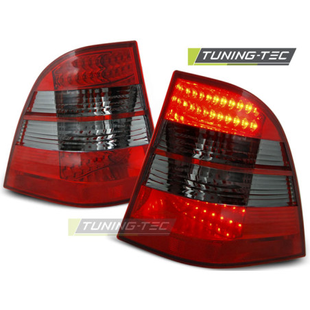 Fanali Posteriori LED Rosso Fumé per Mercedes-Benz W163 Ml Classe M 03/1998-2005 (Cod. TT-LDME05)