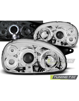 Fari Anteriori Angel Eyes per Opel Corsa B 02/1993-10/2000 (Cod. TT-LPOP13)