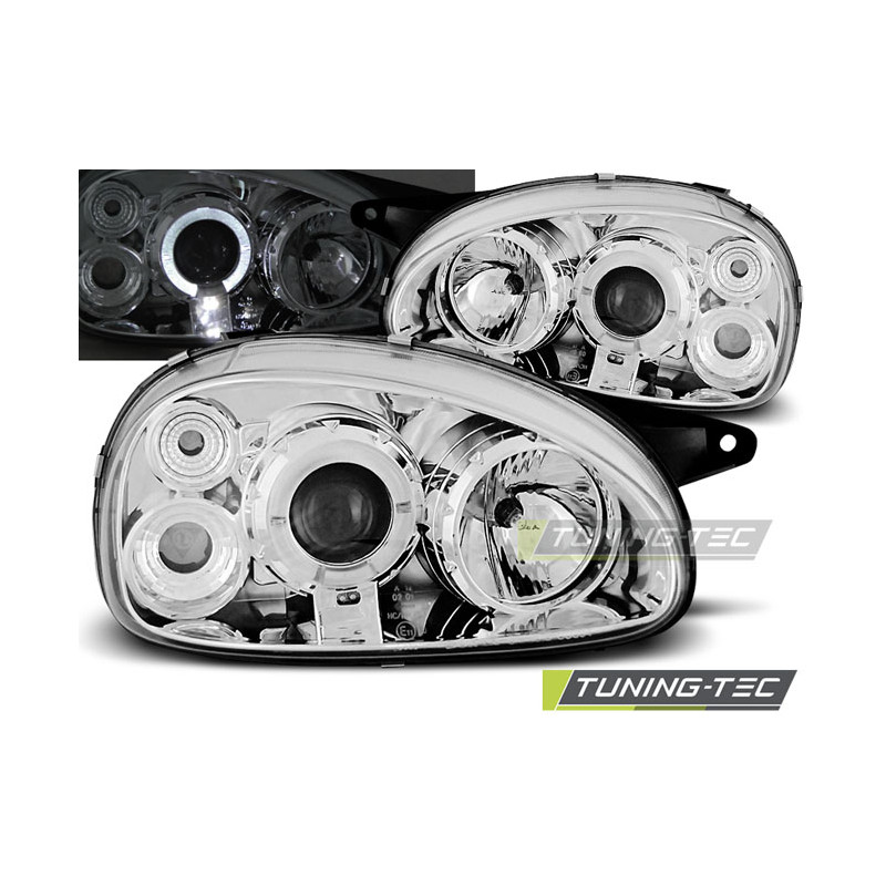 Fari Anteriori Angel Eyes per Opel Corsa B 02/1993-10/2000 (Cod. TT-LPOP13)