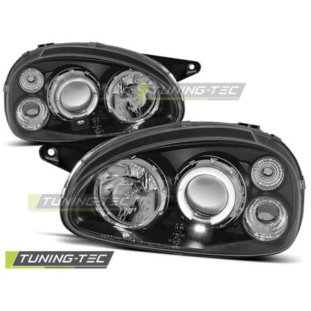 Fari Anteriori Angel Eyes per Opel Corsa B 02/1993-10/2000 (Cod. TT-LPOP14)