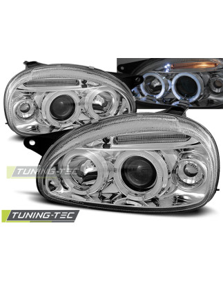 Fari Anteriori Angel Eyes per Opel Corsa B 02/1993-10/2000 (Cod. TT-LPOP26)