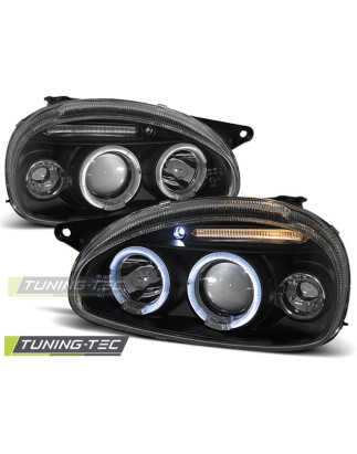 Fari Anteriori Angel Eyes per Opel Corsa B 02/1993-10/2000 (Cod. TT-LPOP27)
