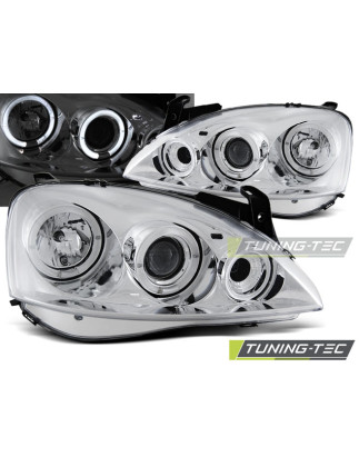Fari Anteriori Angel Eyes per Opel Corsa C 11/2000-09/2006 (Cod. TT-LPOP28)