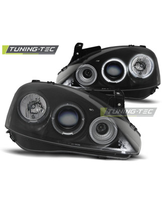 Fari Anteriori Angel Eyes per Opel Corsa C 11/2000-09/2006 (Cod. TT-LPOP29)