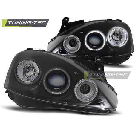 Fari Anteriori Angel Eyes per Opel Corsa C 11/2000-09/2006 (Cod. TT-LPOP29)