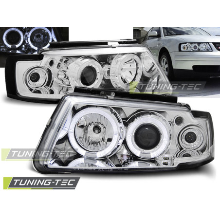 Fari Anteriori Angel Eyes per Volkswagen Passat B5 3B 11/1996-08/2000 (Cod. TT-LPVW12)