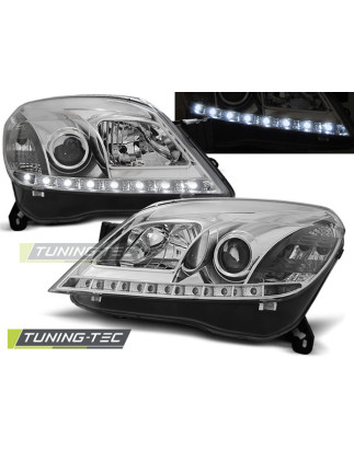 Fari Anteriori con Luci Diurne Luci Diurne Cromato per Opel Astra H 3.5D 03/2004-2009 (Cod. TT-LPOP6