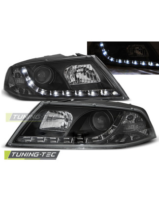 Fari Anteriori Luci Diurne Nero per Skoda Octavia 2 03/2004-2008 (Cod. TT-LPSK08)