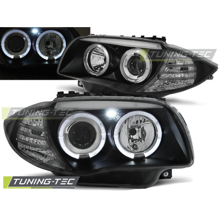 Fari Anteriori Angel Eyes per BMW 1 E87/E81/82/88 2004-2011 (Cod. TT-LPBM80)