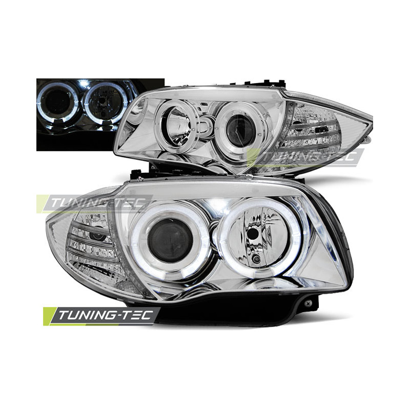 Fari Anteriori Angel Eyes per BMW 1 E87/E81/82/88 2004-2011 (Cod. TT-LPBM79)