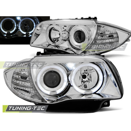 Fari Anteriori Angel Eyes per BMW 1 E87/E81/82/88 2004-2011 (Cod. TT-LPBM79)