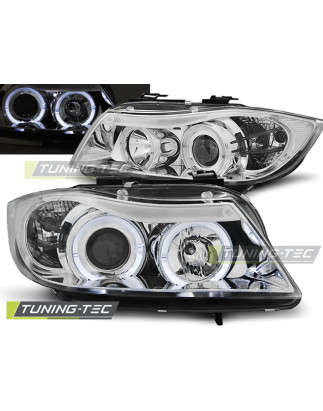 Fari Anteriori Angel Eyes per BMW E90/E91 03/2005-08/2008 (Cod. TT-LPBM75)