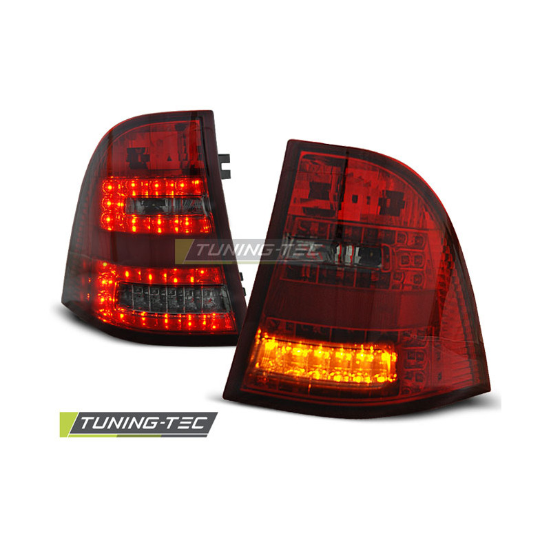 Fanali Posteriori LED Rosso Fumé per Mercedes-Benz W163 Ml Classe M 03/1998-2005 (Cod. TT-LDME22)