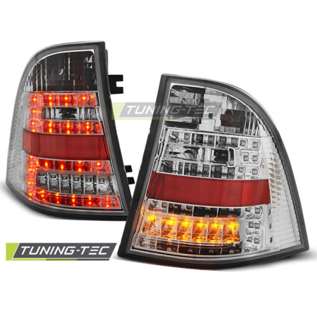 Fanali Posteriori LED Cromato per Mercedes-Benz W163 Ml Classe M 03/1998-2005 (Cod. TT-LDME23)