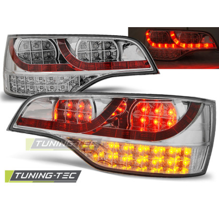 Fanali Posteriori LED Cromato per Audi Q7 2006-2009 (Cod. TT-LDAU56)
