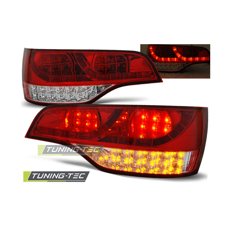 Fanali Posteriori LED Rosso/bianco per Audi Q7 2006-2009 (Cod. TT-LDAU57)