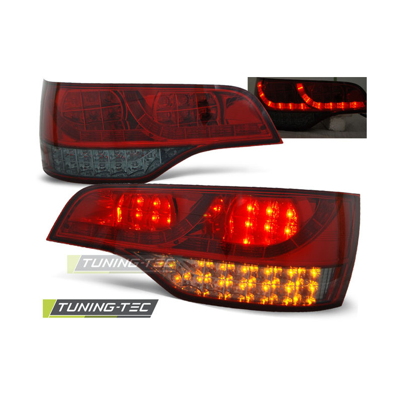 Fanali Posteriori LED Rosso Fumé per Audi Q7 2006-2009 (Cod. TT-LDAU58)