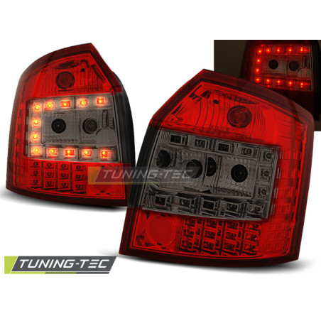 Fanali Posteriori LED Rosso Fumé per Audi A4 Avant 2000-2004 (Cod. TT-LDAU35)